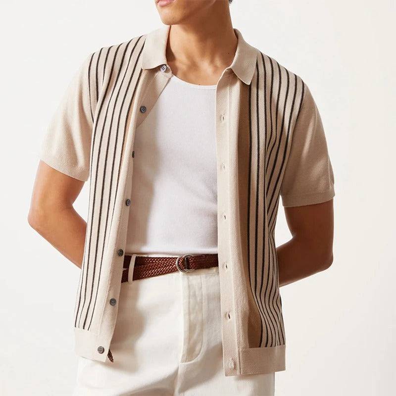 Amalfi Striped Polo Shirt