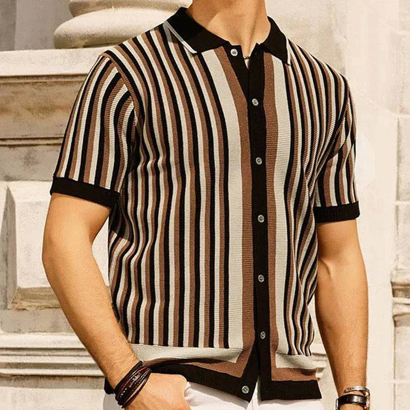 Amalfi Striped Polo Shirt