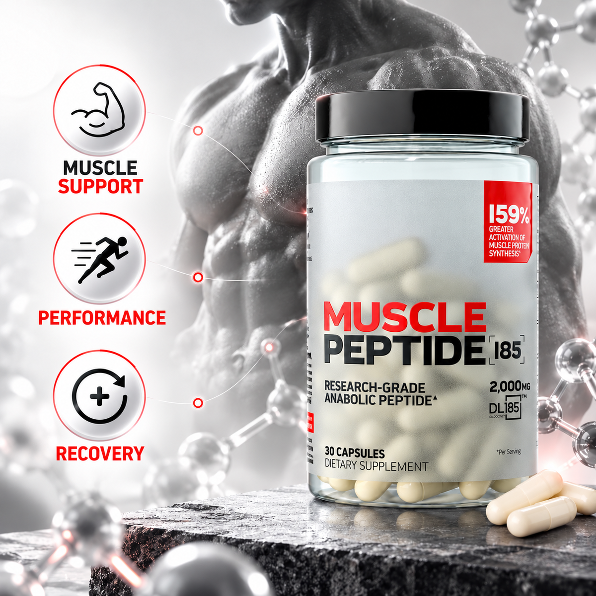 Power Your Potential with ACGVA™ Muscle Peptide 185