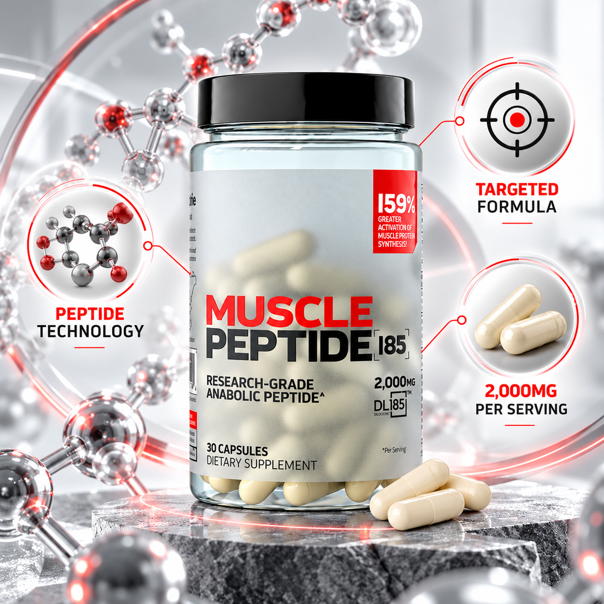 Power Your Potential with ACGVA™ Muscle Peptide 185