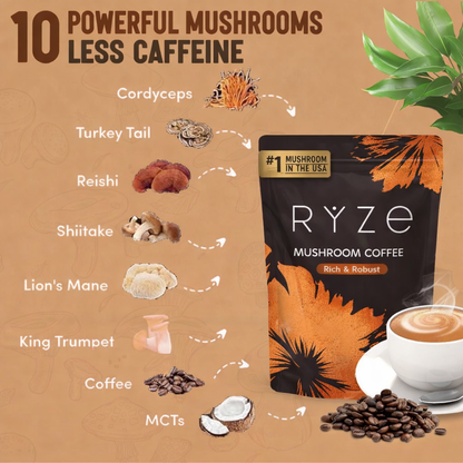 Think Sharper, Move Faster with ACGVA™ Mushroom Coffee.